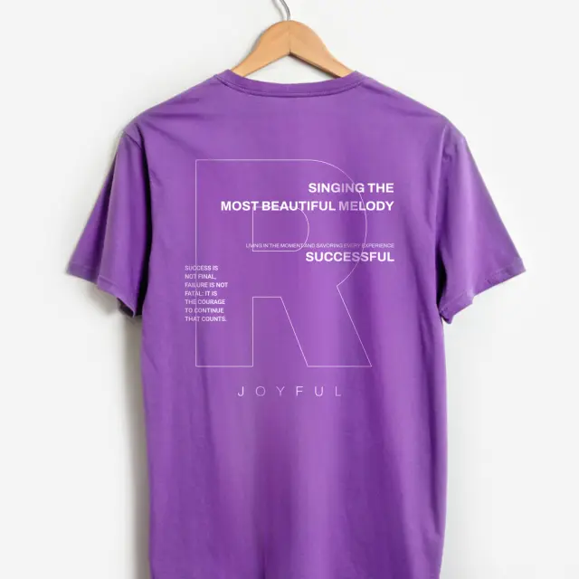 T-shirt Noshame® Μώβ με τύπωμα Successful - 132537 - XXL 2