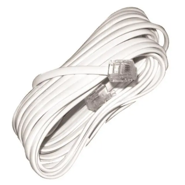 147-10062 ΠΡΟΕΚΤΑΣΗ ΤΗΛΕΦΩΝΟΥ A.T. ΛΕΥΚΗ 3m 6P4C Rj11 EUROLAMP