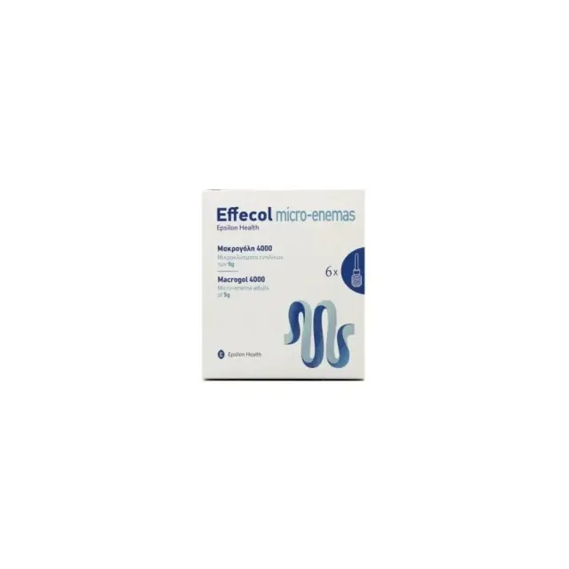 Epsilon Health Effecol Micro-Enemas Macrogol 4000 Μικροκλύσματα Ενηλίκων, 6x9gr