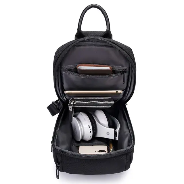 Τσαντάκι ώμου χιαστί crossbody Bange 7565 μπλέ - One Size 3