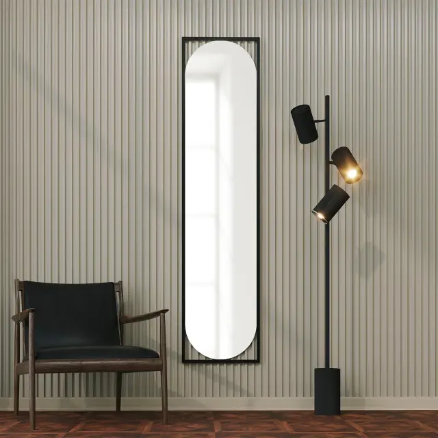 Stewehome Καθρέφτης Δαπέδου Μεταλλικός 40x167x167 cm