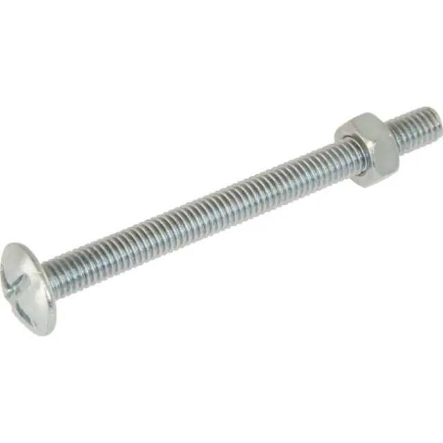 Βίδα Ολόπαση PH Σκεπών & Περικόχλιο M 6x30 Inox A2 15Τμχ