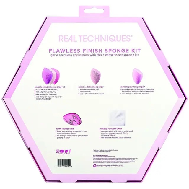 Real Techniques Flawless Finish Sponge Kit 3