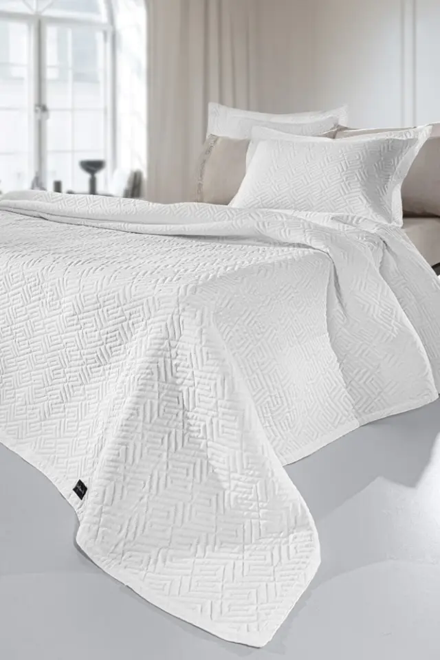 ΚΟΥΒΕΡΤΟΡΙΟ ΥΠΕΡΔΙΠΛΟ (245X260) PATTERN WHITE GUY LAROCHE