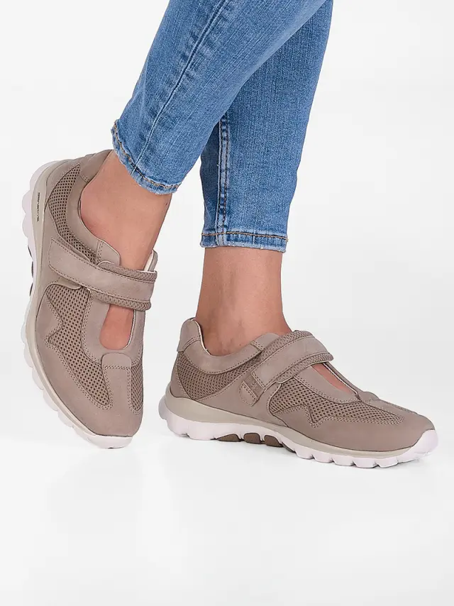 Gabor Sneakers Γυναικείο δέρμα Nubuck/ύφασμα Μπεζ GAB/46961 33-VISONE 2