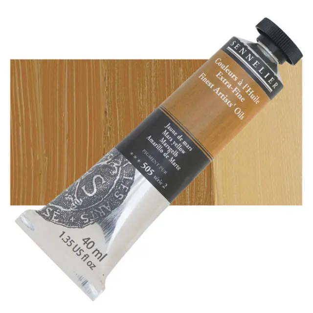 Sennelier Λάδι Finest Artists Oil 505 Mars Yellow - 40ml