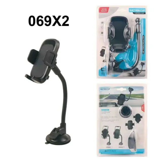 Βάση στήριξης smartphone αυτοκινήτου - JS-069-X2 - 812730 - Black 2