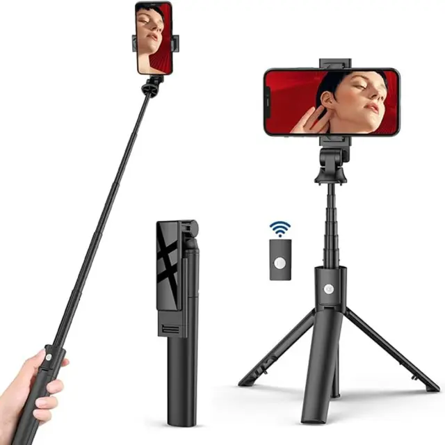Techsuit® K22 Selfie Stick με Bluetooth Remote Control 97cm- Black