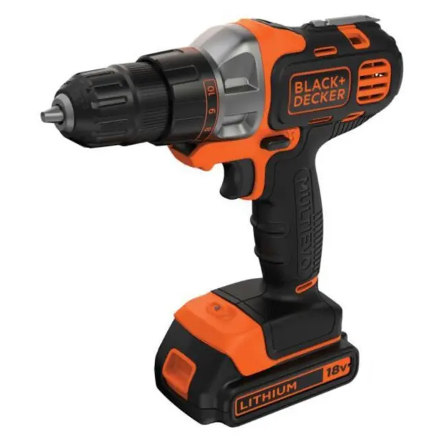 Black & Decker MT218KB-QW - Δραπανοκατσάβιδο Μπαταρίας 18V με 2 Μπαταρίες 1.5Ah (2x 1.5Ah) + Φορτιστή + Βαλίτσα 3