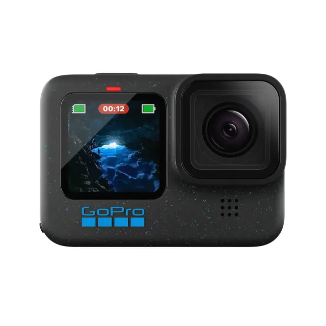 GoPro Hero12 Action Camera 5K Υποβρύχια με Οθόνη Αφής 2.27" Μαύρη – έως 60 δόσεις