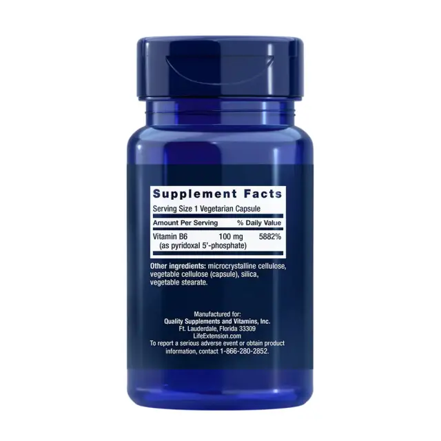 Life Extension Pyridoxal 5'-Phosphate Caps 100mg 2