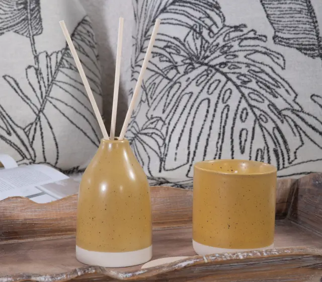 ΑΡΩΜΑΤΙΚΟ ΧΩΡΟΥ ME ΣΤΙΚΣ JASMINE SHADES 120ml NEF-NEF HOMEWARE MUSTARD