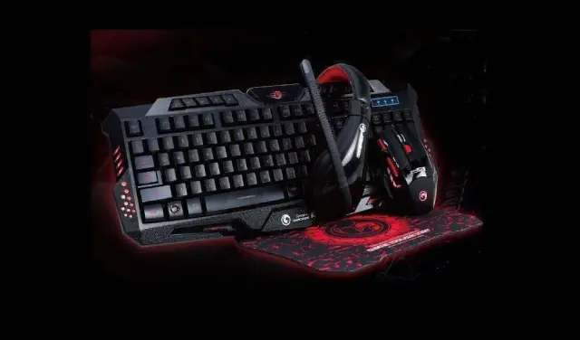 Marvo Touch Wisdom Combo CM401 Σετ Gaming Πληκτρολόγιο με RGB φωτισμό & Ποντίκι (Αγγλικό US) 2