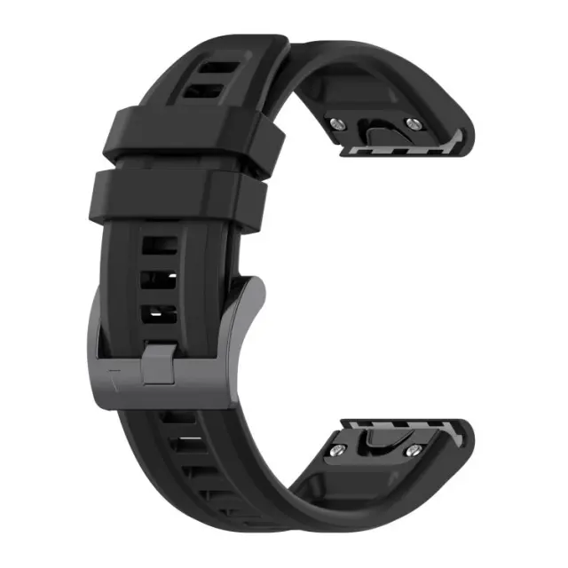 Λουράκι Σιλικόνης Silicone Strap Για Garmin Fenix 5/6 Pro/7/8/9 (47mm) - Μαύρο (Series 7 Look) OEM