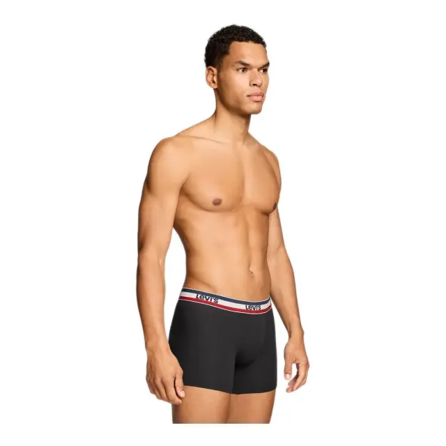 Levi's Ανδρικό Boxer Repeat SPW Logo Brief - Διπλό Πακέτο, Χρώμα Μαύρο - XL 3