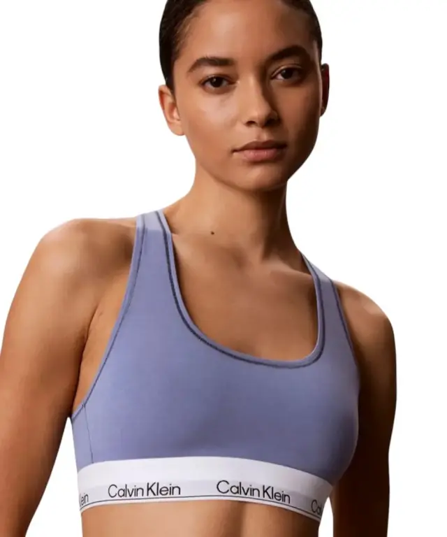 Calvin Klein - Γυναικείο Μπουστάκι Icon 2 Pack LV00QF8494-3WF Μαύρο/Μπλε - XS 3