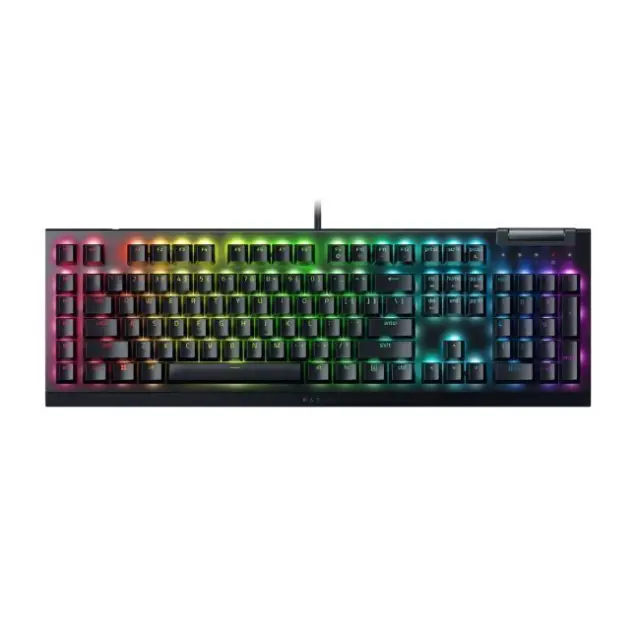 Razer Gaming Keyboard BlackWidow V4 X Green Switches Black (RZ03-04700100-R3M1)