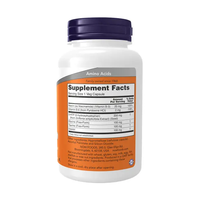 Now Foods 5-HTP Double Strength 200 mg 120 Veg Capsules 2