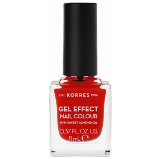 Korres Βερνίκι Νυχιών Gel Effect Nail Colour No.48 Coral Red 11ml 2