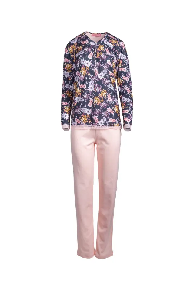 W646 - Type - PYJAMA BLACK FLOWER - S 3