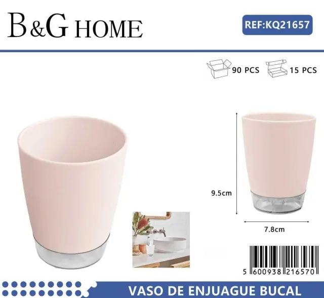 Θήκες οδοντόβουρτσας πλαστικές σε σετ 5Χ - Light Pink - 21657 2