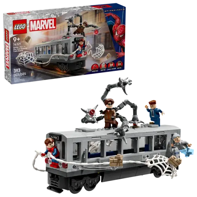 LEGO Super Heroes Spiderman vs Doc Ock Subway Train Scene για 9+ Ετών 393τμχ 2