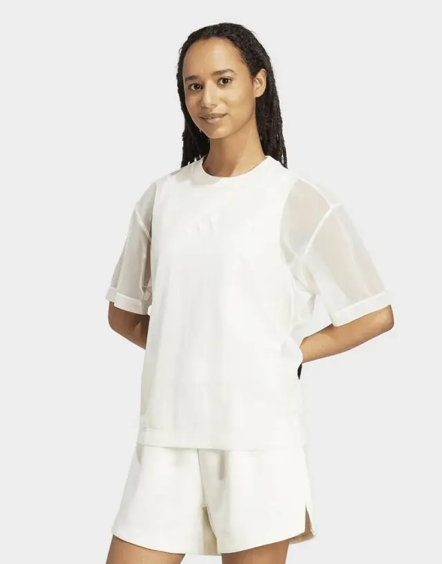 adidas Sportswear All SZN Soft Lux Mesh Women's T-Shirt JV9872 - S 2