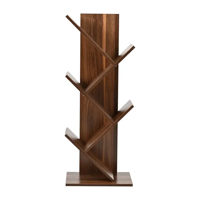 Βιβλιοθήκη Tree Unihome σε απόχρωση καρυδί 40x30x102εκ