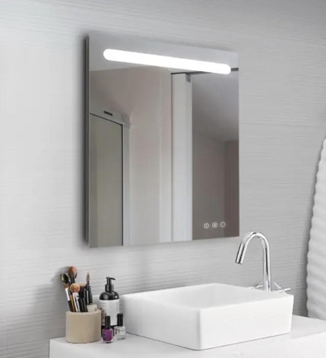 ΚΑΘΡΕΦΤΗΣ ΜΠΑΝΙΟΥ FOCCO LINA ΜΕ ΦΩΤΙΣΜΟ LED ΑΦΗΣ & BLUETOOTH 800Χ600ΜΜ
