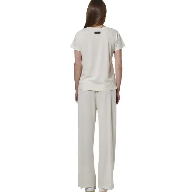 Body Action Women's Wide-Leg Pants Εκρού 021527-05A (Body Action) 3