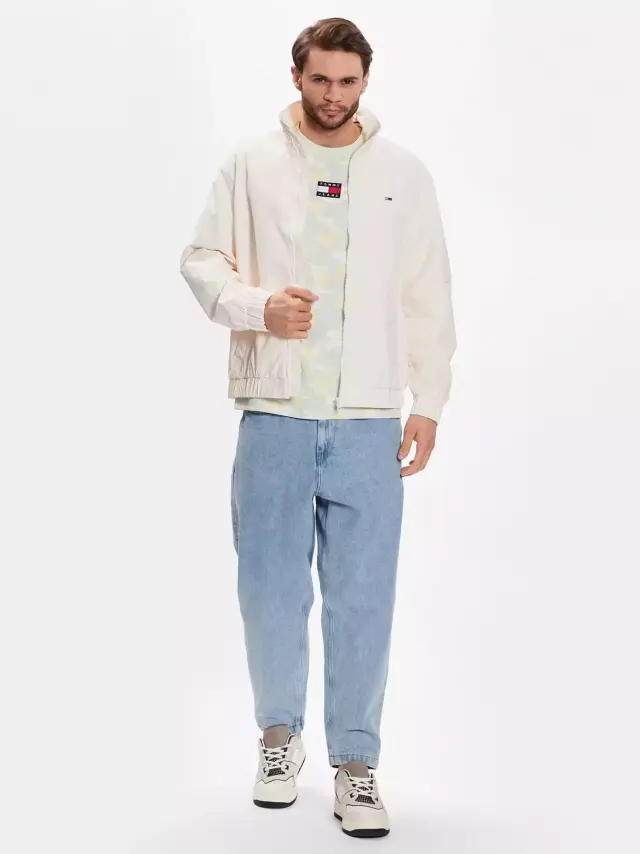 Tommy Hilfiger - Ανδρικό Μπουφάν Αντιανεμικό DM0DM15916-YBH Εκρού - M 2