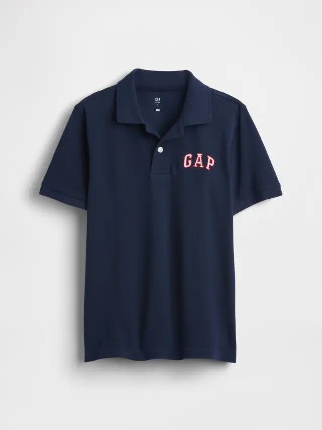 Παιδική Μπλούζα Polo με Λογότυπο blue
