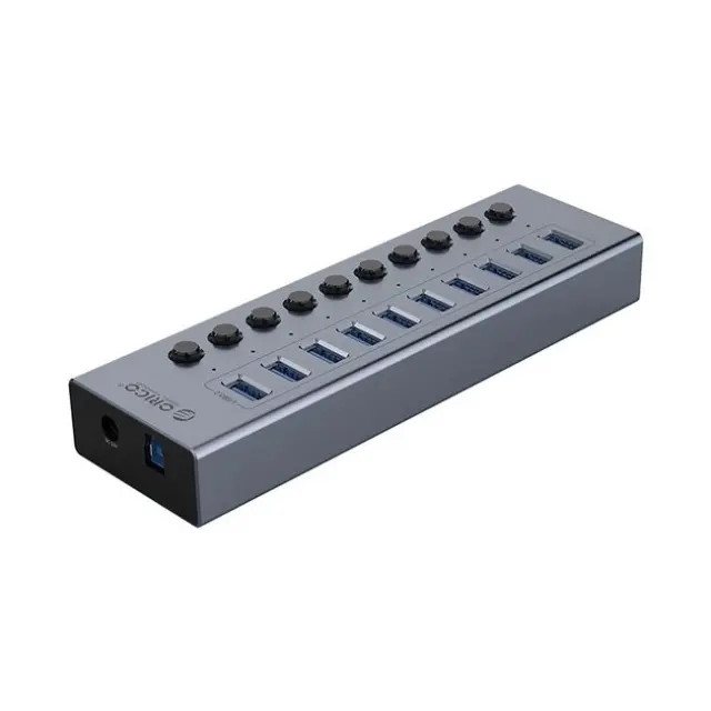 Orico USB Hub BT2U3-10AB 10x USB-A 3.0 with Switches Gray