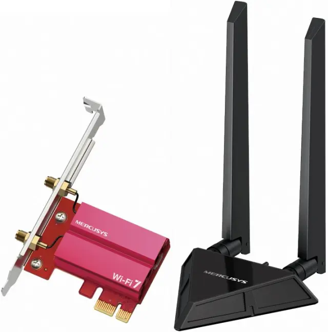 MERCUSYS MA49BE Tri-Band Wi-Fi 7 and Bluetooth PCI Express adapter