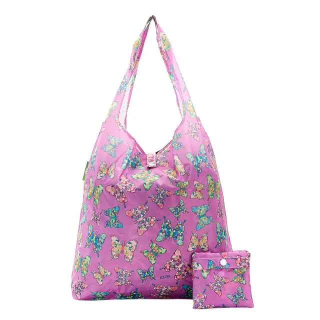 Eco Chic Recycled Shopping Bag / Επαναχρησιμοποιούμενη Τσάντα για Ψώνια (6 σχέδια) Butterfly