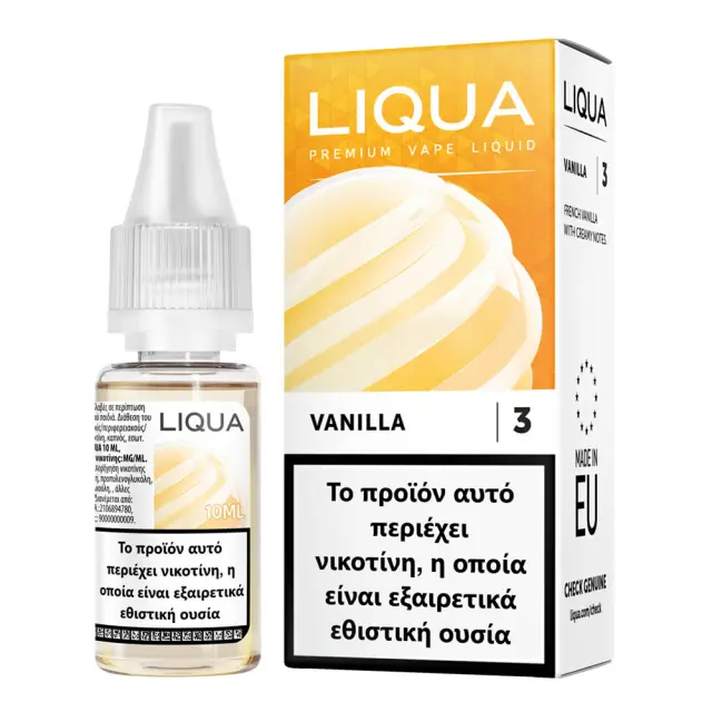 Liqua Vanilla 3mg 10ml Υγρό Αναπλήρωσης