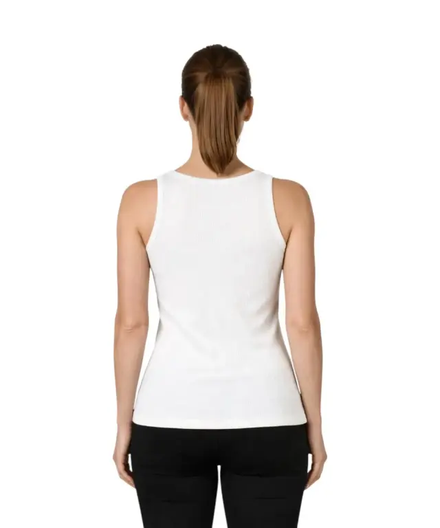 Norway Nautical School - Γυναικείο T-shirt Αμάνικο Rib 856220-WHITE Λευκό 2