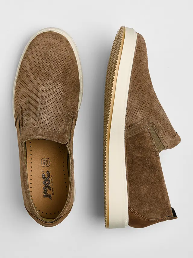 Imac Μοκασίνια-Loafers Ανδρικό δέρμα Nubuck Καφέ IMA/752400 NOCCIOLA 3