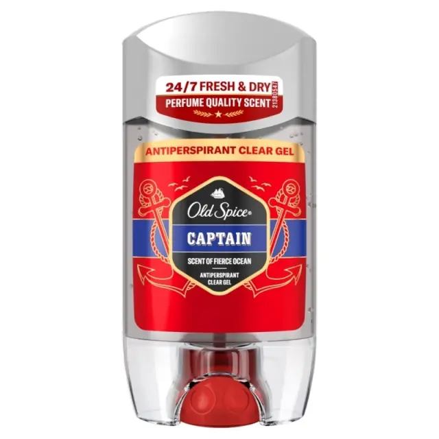 Old Spice Captain Antiperspirant Clear Gel Ανδρικό Αποσμητικό Gel 70ml