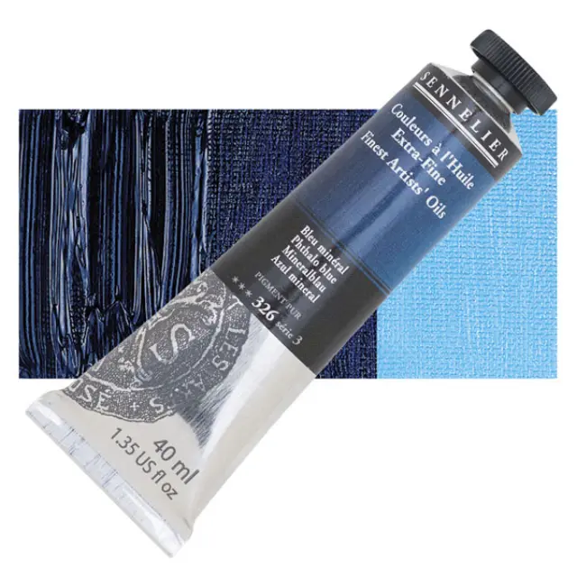 Sennelier Λάδι Finest Artists Oil 326 Phthalo Blue - 40ml