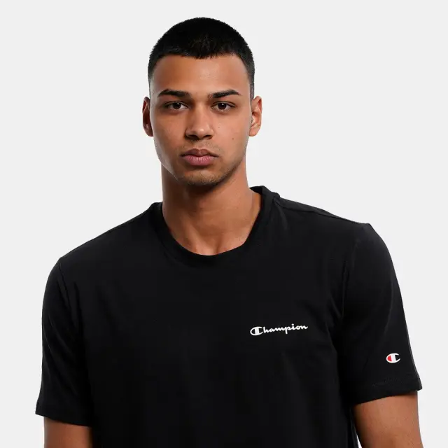 CHAMPION CREWNECK T-SHIRT ΜΠΛΟΥΖΑ ΑΝΔΡΙΚΗ BLACK 3