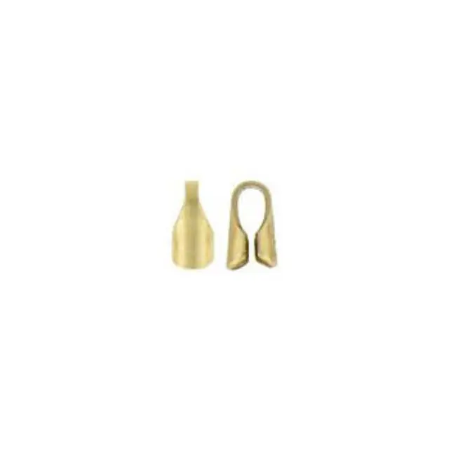 Ακρόδέκτης για Κορδόνια 2mm - Gold Filled 14K - 6mm - 4τεμ