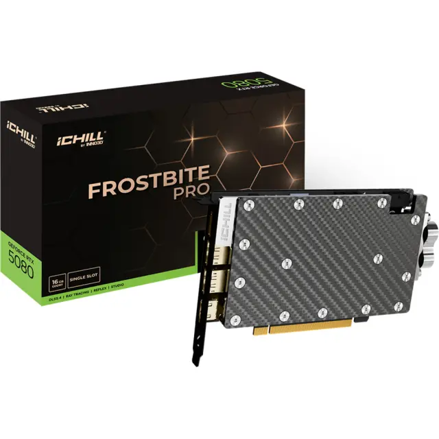 Inno3D GeForce RTX 5080 ICHILL FROSTBITE PRO (DLSS 4, 3x DisplayPort, 1x HDMI 2.1)
