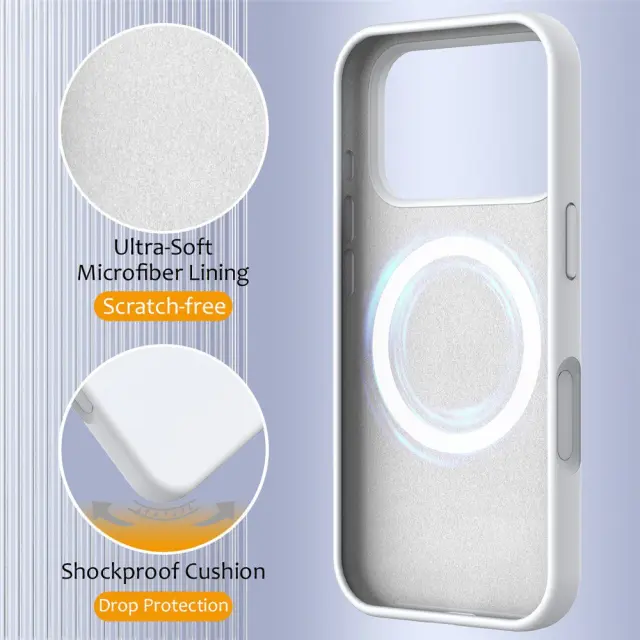 MagSafe Θήκη για iPhone 17 Pro/18 Pro- White OEM 3