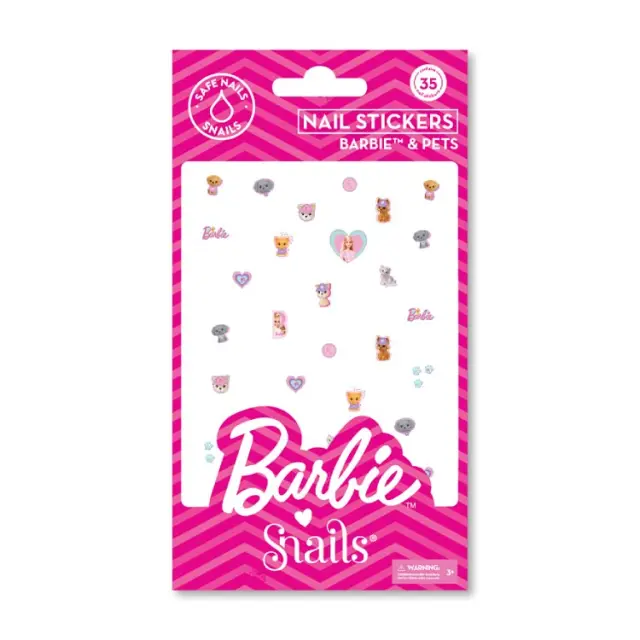 Παιδικά Αυτοκόλλητα Νυχιών Barbie Snails - Barbie & Pets ΠΟΛΥΧΡΩΜΟ - One Size