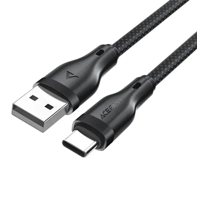 Καλώδιο Acefast C8-04 USB σε USB-C 3A Braided Μαύρο 1.2m 3
