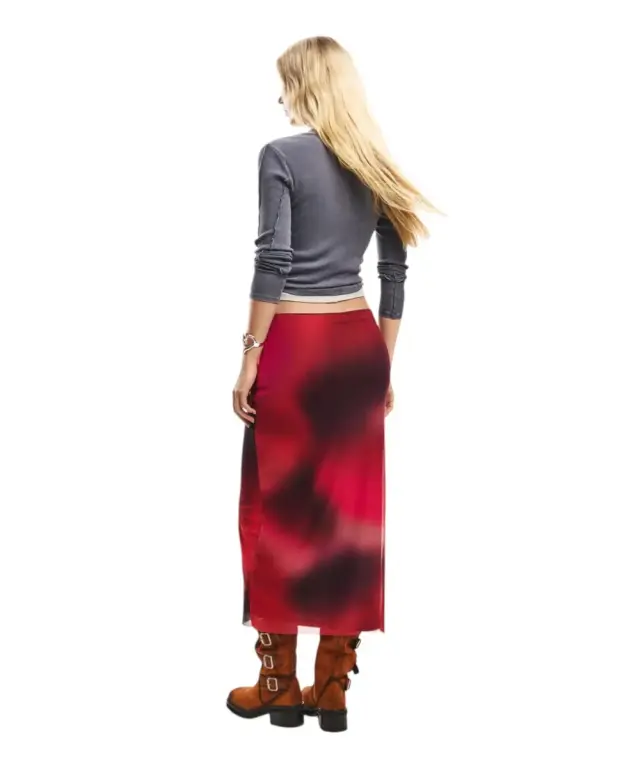 Desigual - Γυναικεία Φούστα Midi Asmee 26SWFK02-3098 Βιολετί - M 3