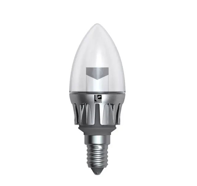 LED ΛΑΜΠΑ ΚΕΡΑΚΙ ΑΣΗΜΙ ΑΛΟΥΜΙΝΙΟ ΔΙΑΦΑΝΟ Ε14 5W ΘΕΡΜΟ