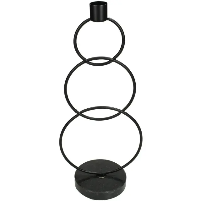 Κηροπήγιο Μαύρο Μέταλλο 13x8.5x29.5cm