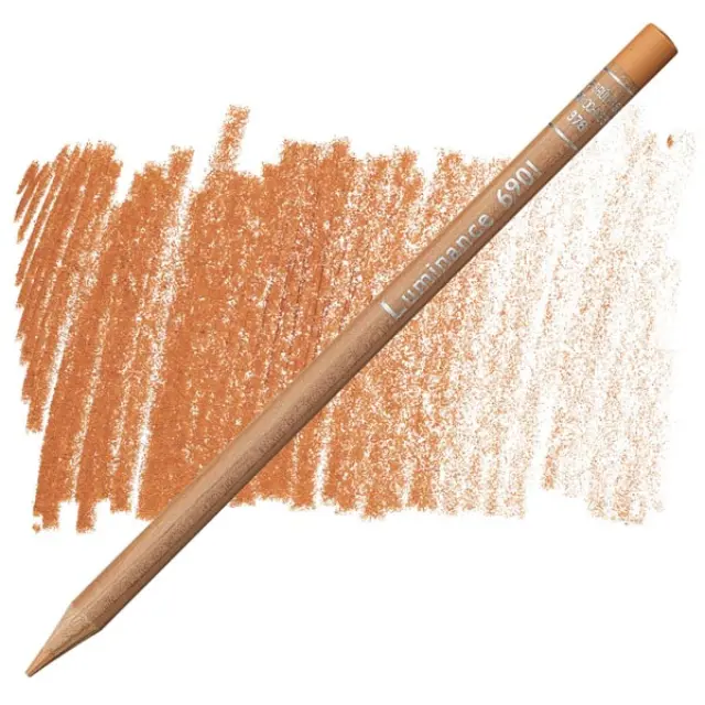 Ξυλομπογιά Caran d'Ache Luminance - 876 Burnt Ochre 50%